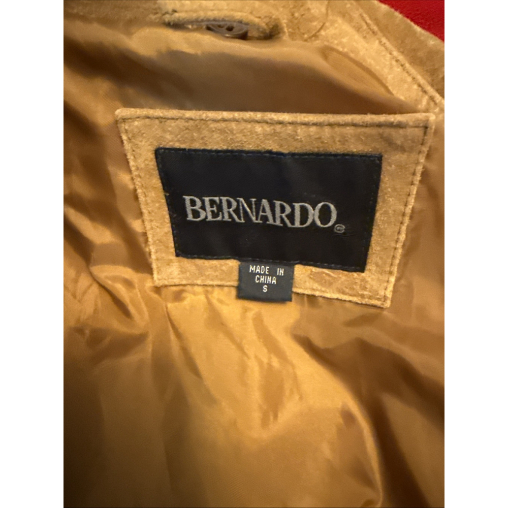 Bernardo Brown Suede Leather Coat Small - Picture 4 of 5